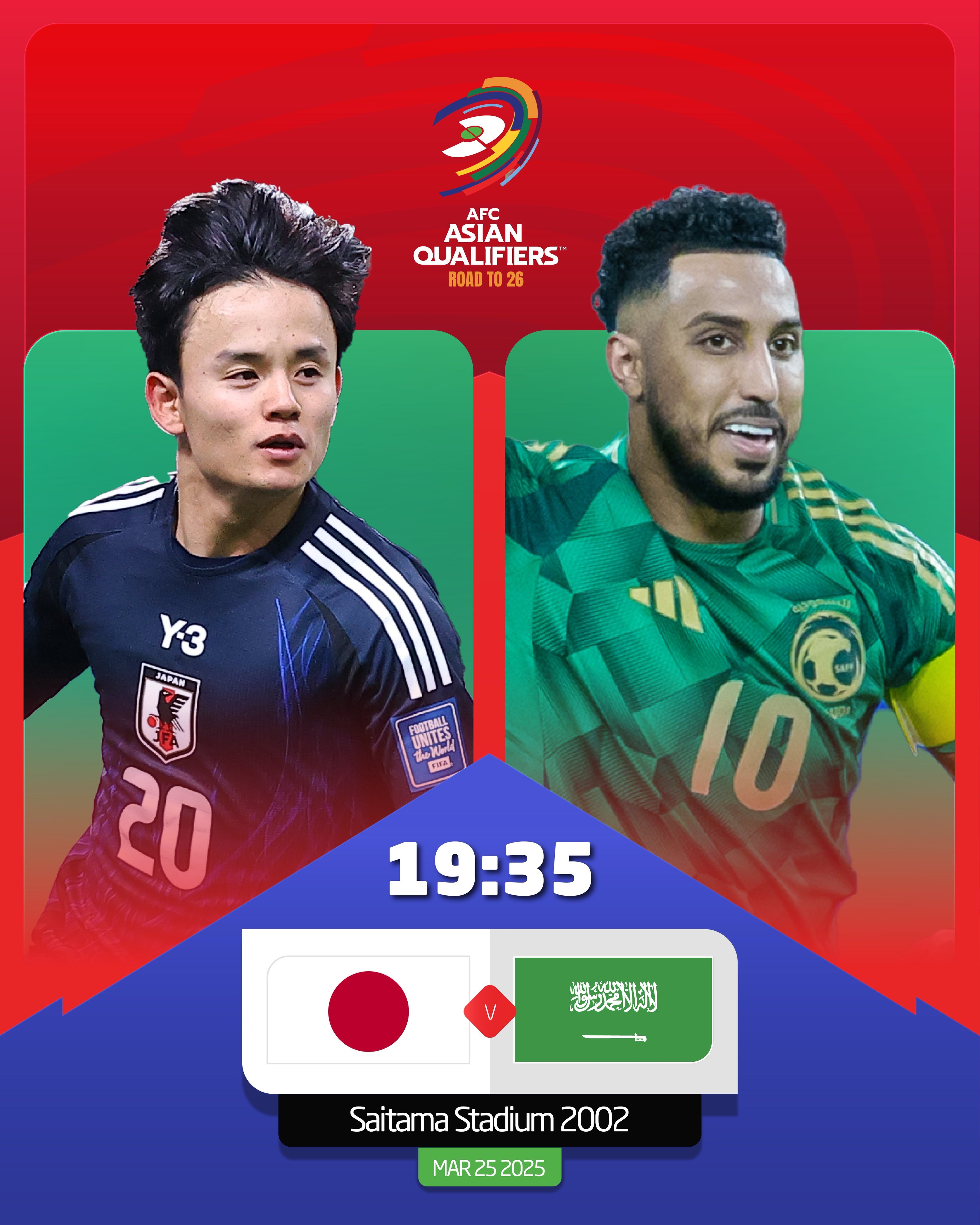 日本vs沙特首發(fā)：久保建英、前田大然、遠(yuǎn)藤航出戰(zhàn)，多薩里先發(fā)